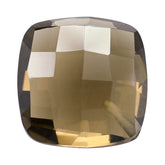 SMOKY QUARTZ BRIOLETTE CUSHION WITH HALF DRILL AT CORNER 10MM 3.91 Cts.