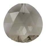 SMOKY QUARTZ ROSE CUT BRIOLETTE FLAT HEART (HALF DRILL) 12MM 4.03 Cts.