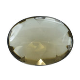 SMOKY QUARTZ BUFF TOP OVAL 12X9MM 2.71 Cts.