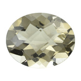 SMOKY QUARTZ CHECKER CUT OVAL 10X8MM 2.28 Cts.