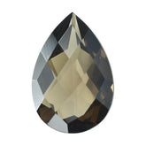 SMOKY QUARTZ CHECKER CUT PEAR 13.50X9MM 3.55 Cts.