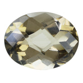 SMOKY QUARTZ CHECKER CUT OVAL 9X7MM 1.70 Cts.