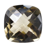 SMOKY QUARTZ CHECKER CUT CUSHION 8MM 2.00 Cts.