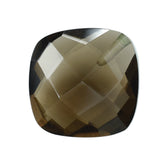 SMOKY QUARTZ BRIOLETTE CUSHION (HALF DRILL) 10MM 3.83 Cts.