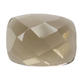 SMOKY QUARTZ CHECKER CUSHION CAB 8X6MM 1.32 Cts.