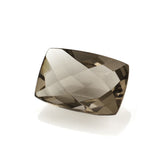 SMOKY QUARTZ CHECKER CUSHION CAB 18X12.50MM 9.20 Cts.