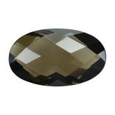 SMOKY QUARTZ BRIOLETTE OVAL 15X9MM 4.60 Cts.