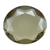 SMOKY QUARTZ BOTH SIDE TABLE CUT OVAL 10.50X9.50MM 2.35 Cts.