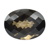 SMOKY QUARTZ CHECKER CUT OVAL (HIGH DOME) 20X15MM 20.90 Cts.