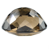 SMOKY QUARTZ CHECKER CUT OVAL (HIGH DOME) 20X15MM 20.90 Cts.