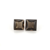 SMOKY QUARTZ PRINCESS CUT SQUARE 6MM 1.07 Cts.