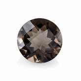 SMOKY QUARTZ CHECKER CUT ROUND 11MM 4.48 Cts.