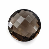 SMOKY QUARTZ BRIOLETTE ROUND 18MM 15.63 Cts.