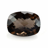 SMOKY QUARTZ CHECKER CUT CUSHION 20X15MM 16.00 Cts.