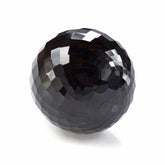 SMOKY QUARTZ FACETED DROP (HALF DRILL) 30X20MM 72.21 Cts.