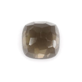 SMOKY QUARTZ IRREGULAR CUT CUSHION CAB 12MM 7.10 Cts.