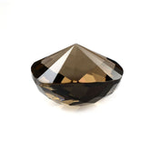 SMOKY QUARTZ CHECKER CUT ON TOP DIAMOND CUT BACK CUSHION 14MM 10.74 Cts.