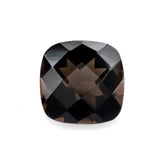 SMOKY QUARTZ CHECKER CUT CUSHION 8MM 1.88 Cts.