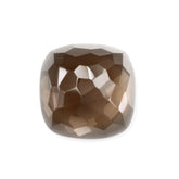 SMOKY QUARTZ IRREGULAR CUT CUSHION CAB 15MM 12.45 Cts.