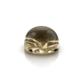 SMOKY QUARTZ SUPPER BUBBLE CUSHION CAB (WITH FRUSTED BOTTOM) 12MM 8.45 Cts.