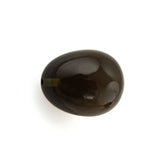 SMOKY QUARTZ PLAIN EGG DROPS (HALF DRILL) 16X13MM 19.42Cts.