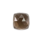 SMOKY QUARTZ ROSE CUT CUSHION CAB 11MM 6.10Cts.