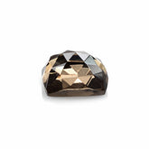 SMOKY QUARTZ ROSE CUT CUSHION CAB 11MM 6.10Cts.