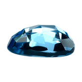 SWISS BLUE TOPAZ CUT ROSE CUT IRREGULAR TRILLION CAB 13X11MM 6.60 Cts.
