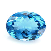 SWISS BLUE TOPAZ CUT OVAL (TOP) 16X12MM 11.87 Cts.