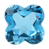 SWISS BLUE TOPAZ CUT CLOVER 8MM (TH.4.80-5.20MM) 2.90 Cts.