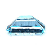 SWISS BLUE TOPAZ FANCY CUT OCTAGON (DES#41) CONCAVE SPENDOR CUT (BLUE/CLEAN) 16X12MM 13.60 Cts.