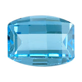 SWISS BLUE TOPAZ BAR CUT BARREL (DES#128) 8X6MM 2.15 Cts.