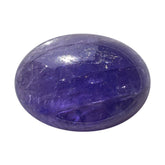 MILKY TANZANITE OVAL CAB (AA) 14X10MM 5.67 Cts.