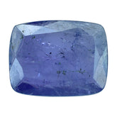 MILKY TANZANITE BOTH SIDE TABLE CUT CUSHION (AA-SEMI MILKY) 18X14MM 10.40 Cts.