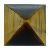 YELLOW TIGER'S EYE QUARTZ PYRAMID SQUARE CAB 7MM 2.27 Cts.