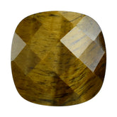 TIGER'S EYE QUARTZ CHECKER CUT CUSHION 11MM 4.73 Cts.