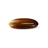 TIGER EYE YELLOW PLAIN OVAL CAB (YELLOW) (OPAQUE EYE STRIP) 14X11 MM 4.37 CTS