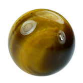 YELLOW TIGER EYE PLAIN ROUND BALL (NO DRILL)(OPAQUE)(CLEAN) 8.00X8.00 MM 3.50 CTS