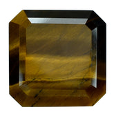 YELLOW TIGER EYE TABLE CUT OCTAGON CAB (FLAT BOTTOM)(OPAQUE)(CLEAN) 20.00X20.00 MM 12.25 CTS