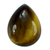 YELLOW TIGER EYE PLAIN PEAR CAB (OPAQUE)(CLEAN) 9.00X7.00 MM 1.62 CTS