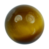 YELLOW TIGER EYE PLAIN ROUND BALL (NO DRILL)(OPAQUE)(CLEAN) 6.00X6.00 MM 1.48 CTS
