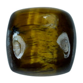 YELLOW TIGER'S EYE QUARTZ CUSHION CAB 11MM 5.54 Cts.