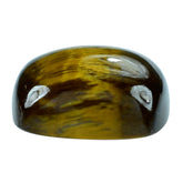 YELLOW TIGER'S EYE QUARTZ CUSHION CAB 11MM 5.54 Cts.