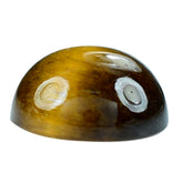YELLOW TIGER'S EYE QUARTZ ROUND CAB 9MM 2.94 Cts.