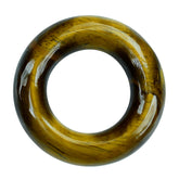 YELLOW TIGER'S EYE QUARTZ ROUND RING 23MM 16.84 Cts.