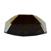 YELLOW TIGER'S EYE QUARTZ CHECKER CUT OCTAGON 14X10MM 6.75 Cts.