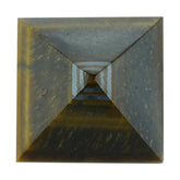 YELLOW TIGER'S EYE QUARTZ PYRAMID SQUARE CAB 15MM 19.40 Cts.