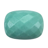 TURQUOISE CHECKER CUSHION CAB 20X15MM 16.48 Cts.