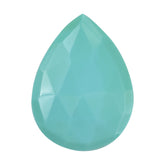 TURQUOISE ROSE CUT BRIOLETTE PEAR 20X15MM 7.15 Cts.