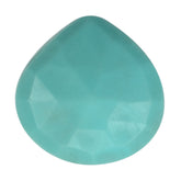 TURQUOISE ROSE CUT BRIOLETTE HEART (FULL DRILL) 8MM 1.98 Cts.